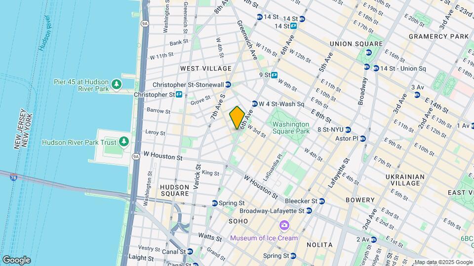 7 Carmine St Mapa y Detalles de la Ubicación