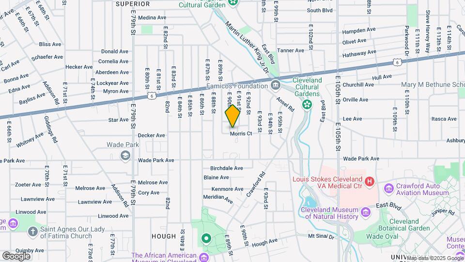 1407 E 90th St Map and Location Details