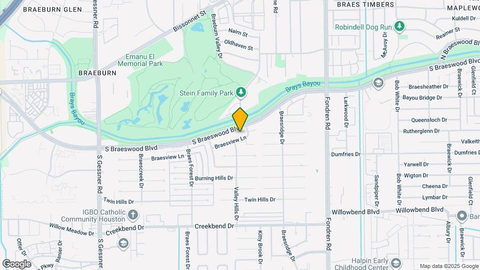 7822 Braesview Ln Mapa y Detalles de la Ubicación