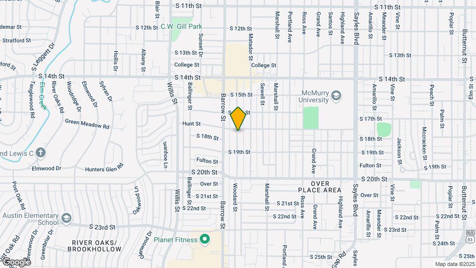 1717 Woodard St Map and Location Details