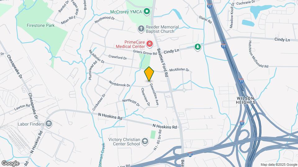 1923 Northbrook Dr Map and Location Details