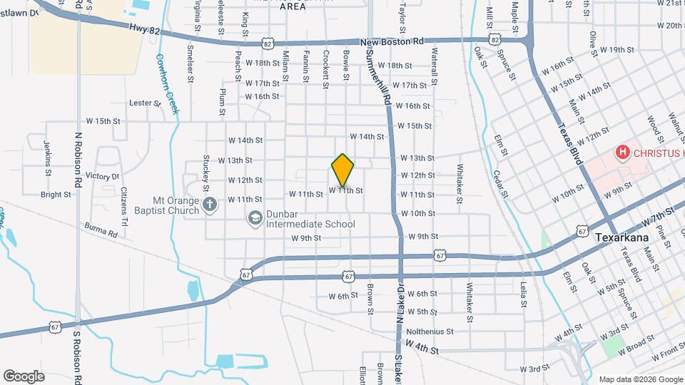 1033 Bowie St Map and Location Details