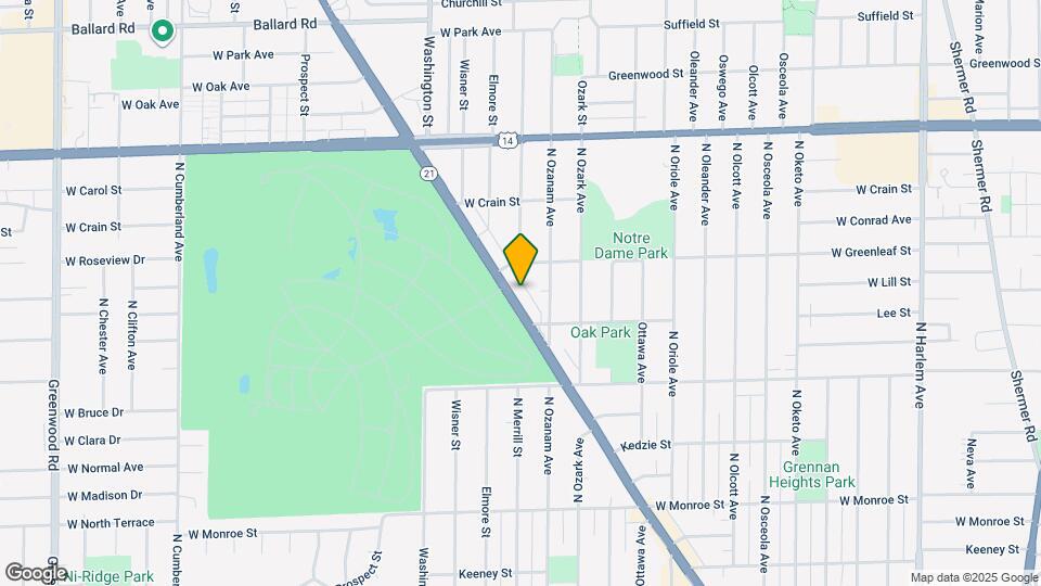 8529 N Milwaukee Ave Map and Location Details