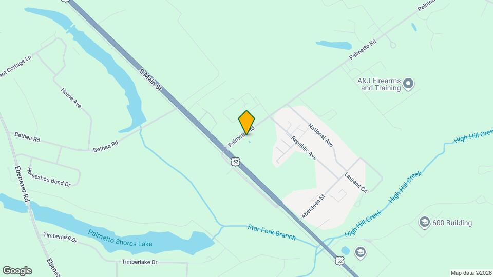 125 Palmetto Rd Map and Location Details