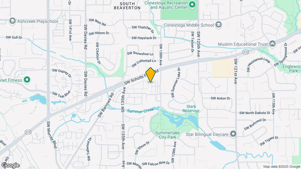 10855 SW Huntington Ave Map and Location Details