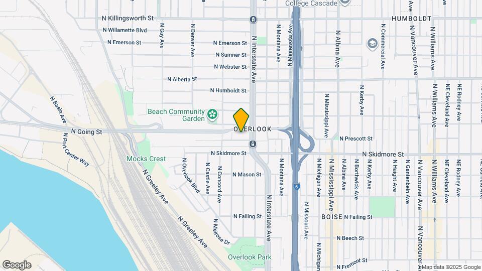 1537 N Prescott St Map and Location Details