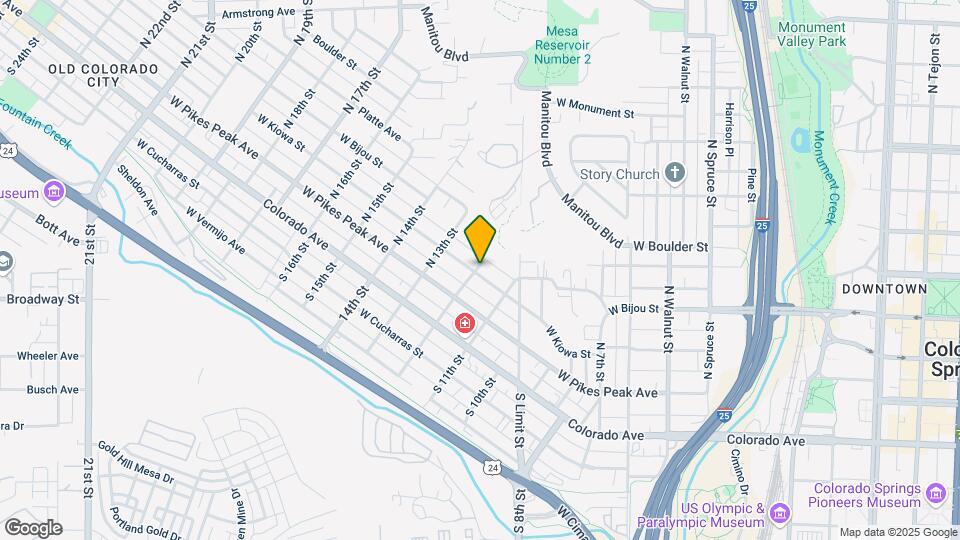 1132 W Kiowa St Map and Location Details
