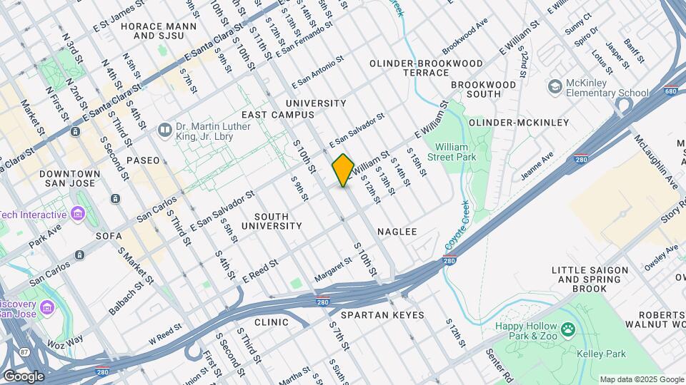 545 S 11th St Map and Location Details