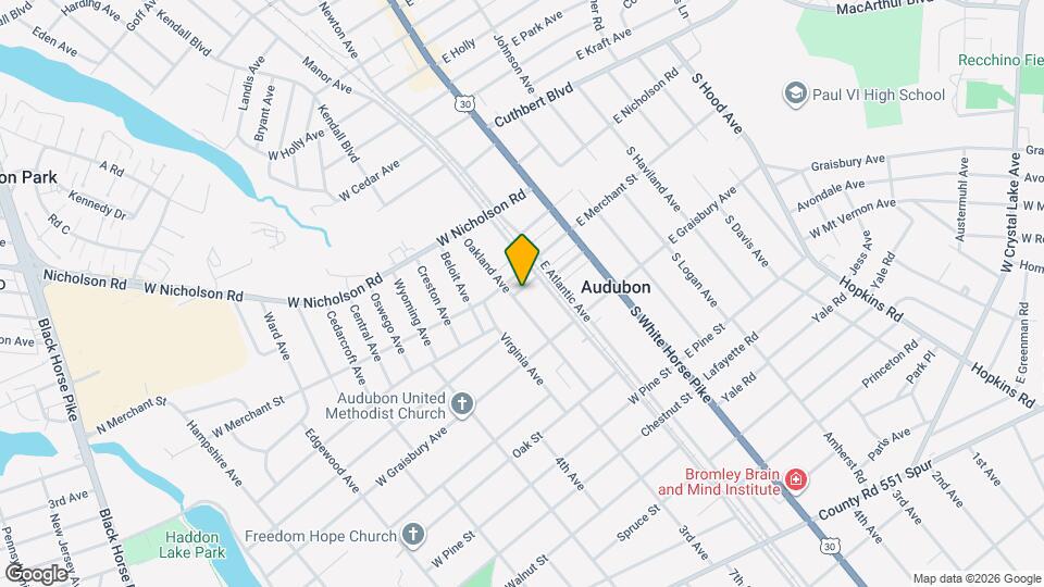 117 Oakland Ave Map and Location Details