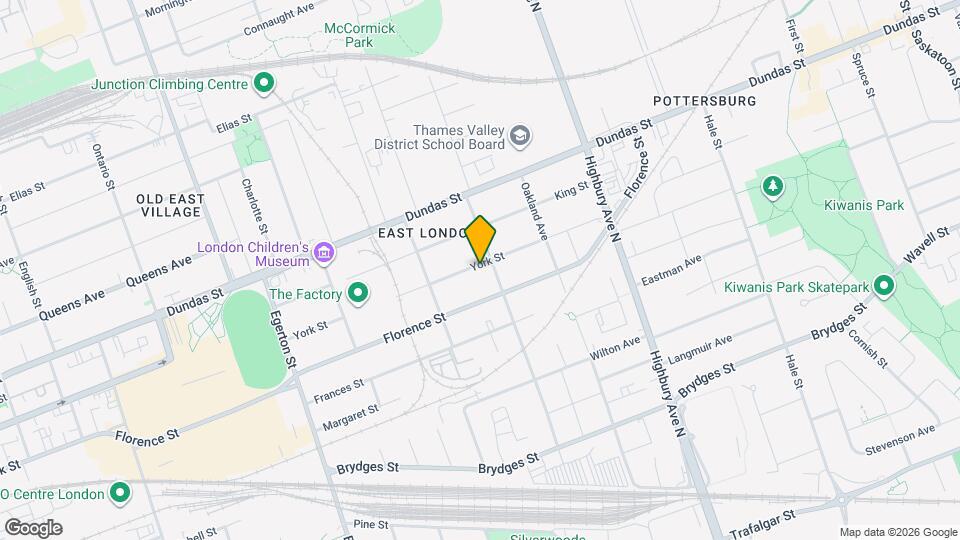 1197 York St Map and Location Details