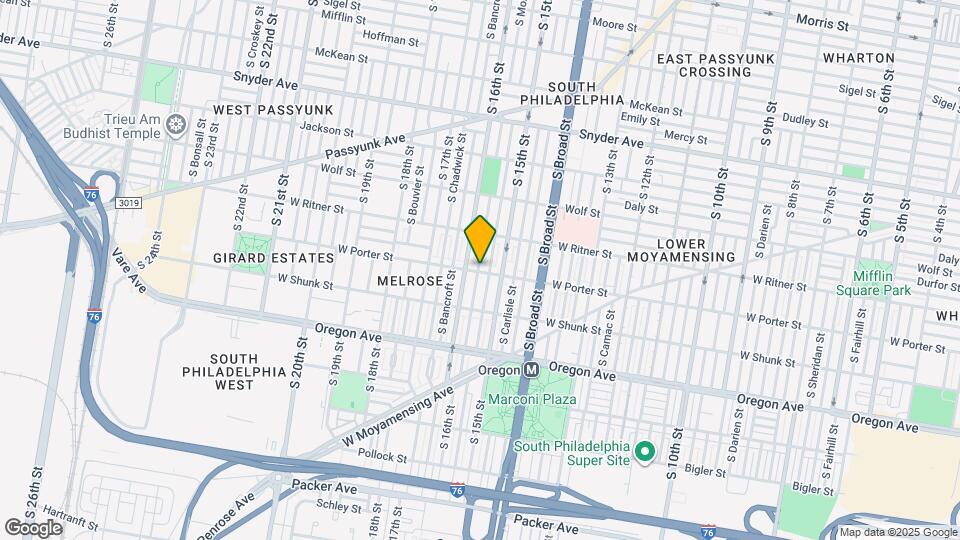 1527 W Porter St Map and Location Details