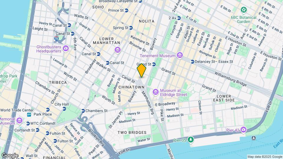 75 Bowery Map and Location Details