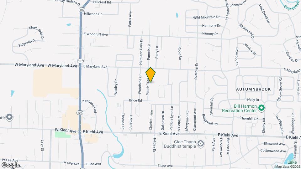 9108 Peach Tree Ln Map and Location Details