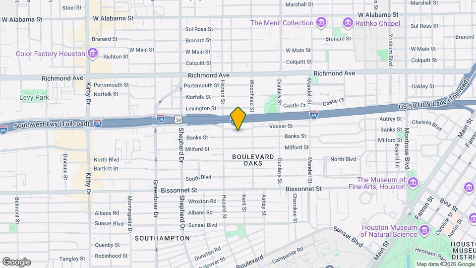 1906 Banks St Map and Location Details