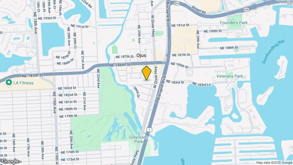 2533 NE 183rd St, Unit A17 Map and Location Details