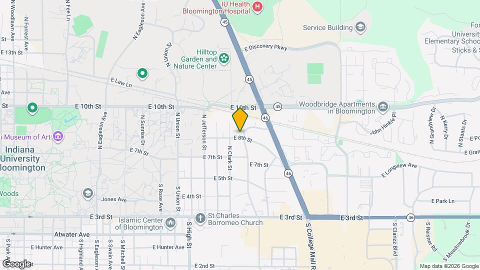 405 N Hillsdale Dr Map and Location Details