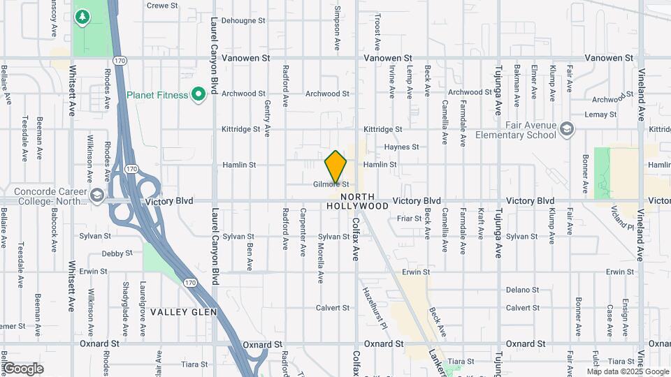 11736 Gilmore St Map and Location Details