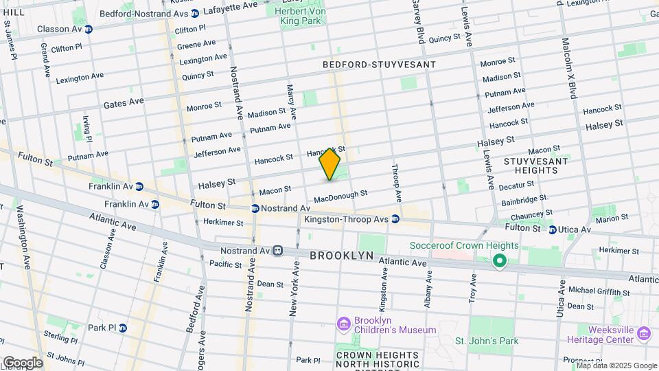 152 Macon St Map and Location Details