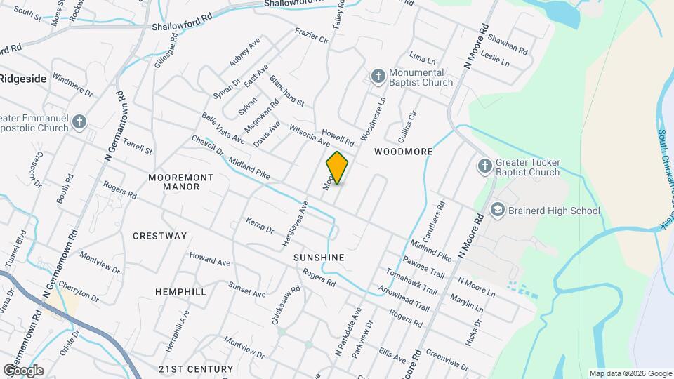 707 Woodmore Ln Map and Location Details