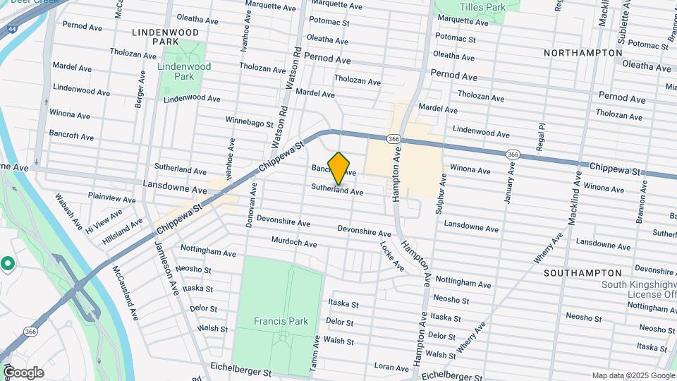 6328 Sutherland Ave, Unit 1W Map and Location Details