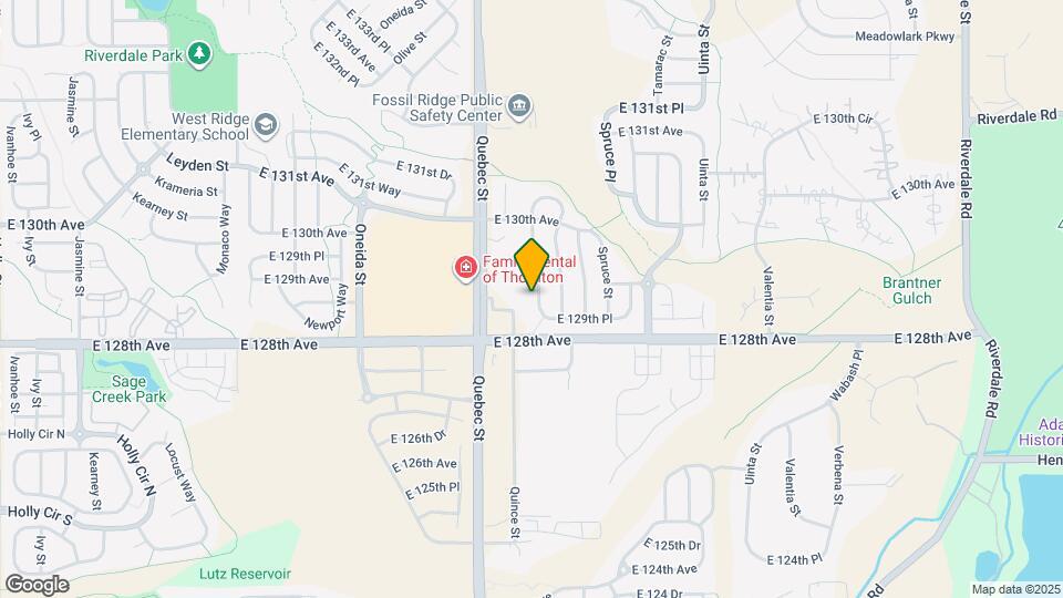 12865 Roslyn St Mapa y Detalles de la Ubicación