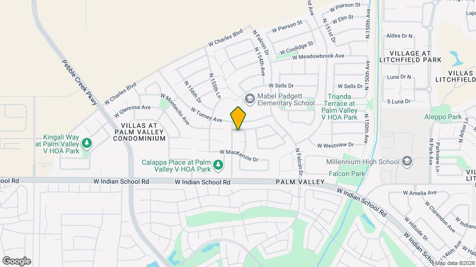 15485 W Montecito Ave Map and Location Details