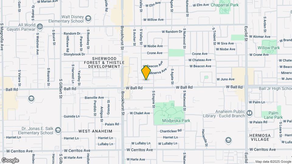2122 W Juno Ave Map and Location Details