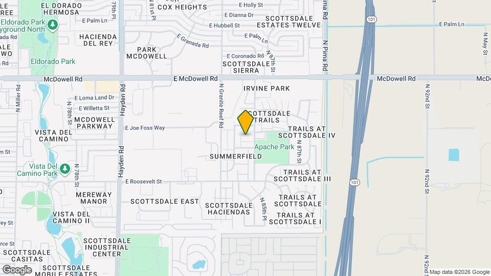 1226 N 85th Pl Map and Location Details