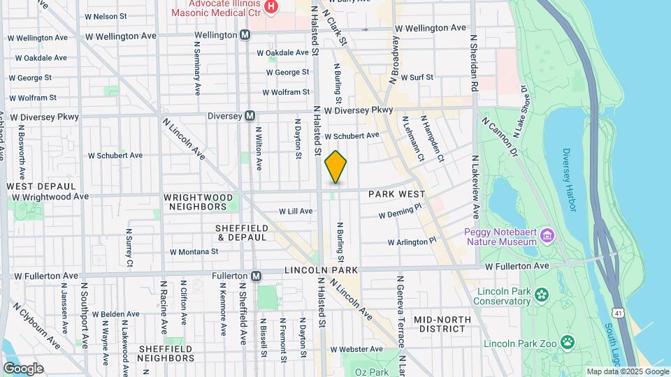 Wrightwood Burling Map and Location Details