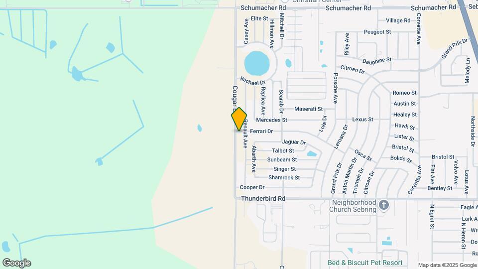 608 Cougar Blvd Map and Location Details