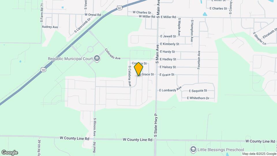 308 W Grace St Mapa y Detalles de la Ubicación