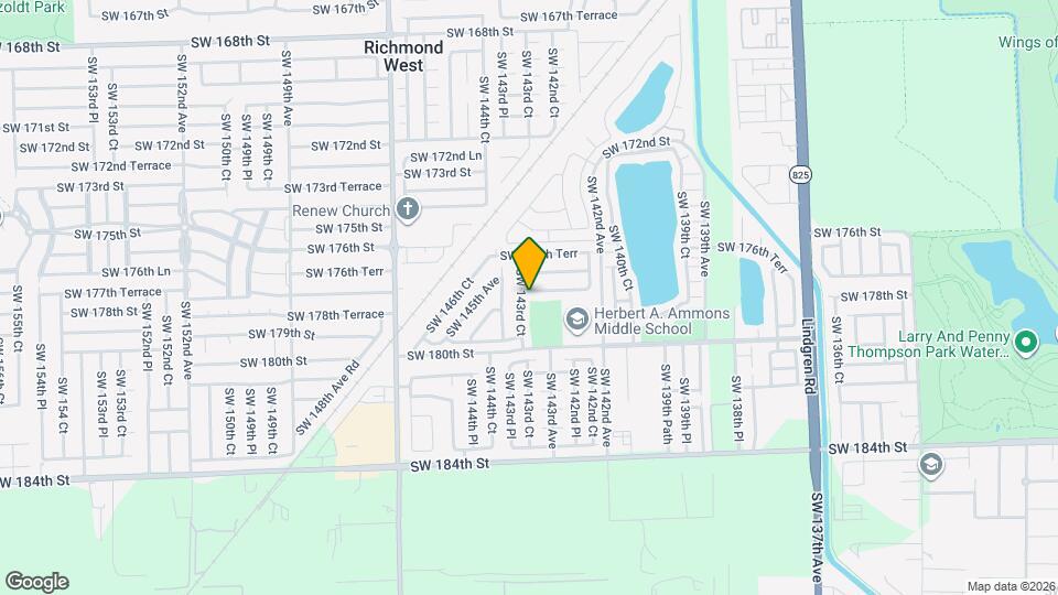 14326 SW 177th Terrace Map and Location Details