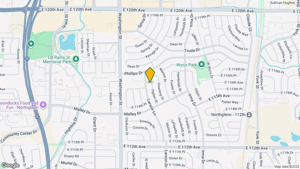 11539 Ogden St Map and Location Details