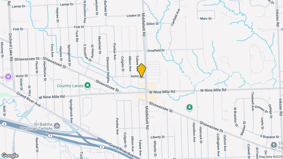 22570 Tulane Ave Map and Location Details