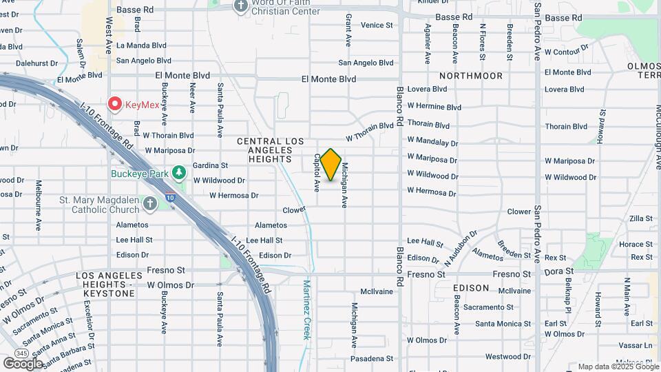 1123 W Hermosa Dr Map and Location Details