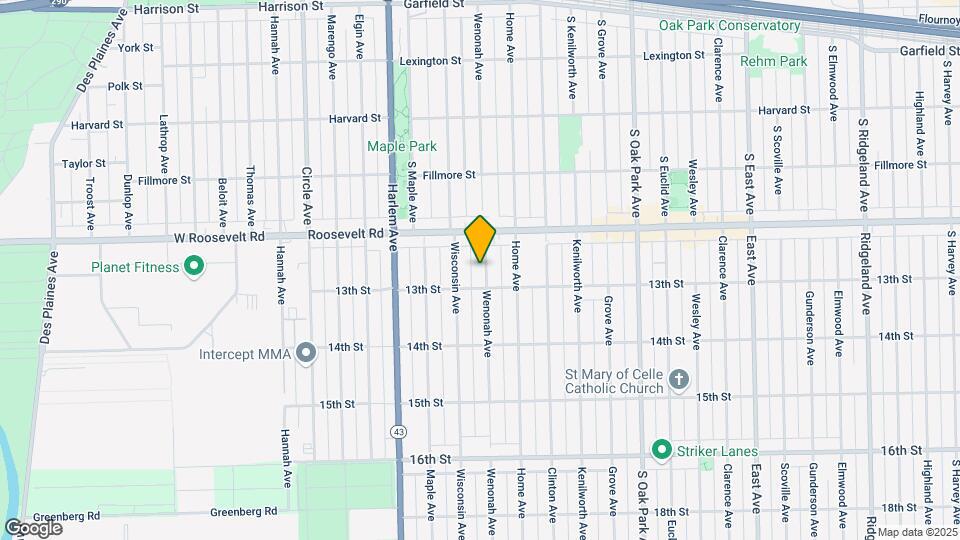 1232 Wenonah Ave Map and Location Details