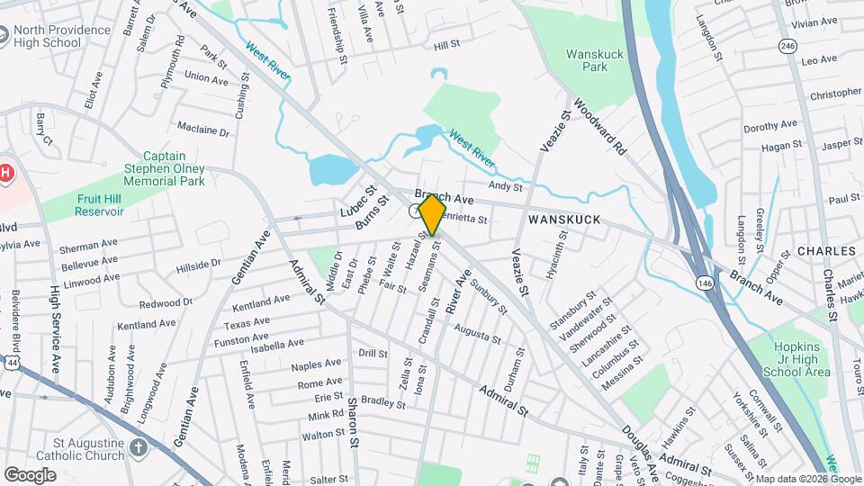 136 Seamans St Map and Location Details