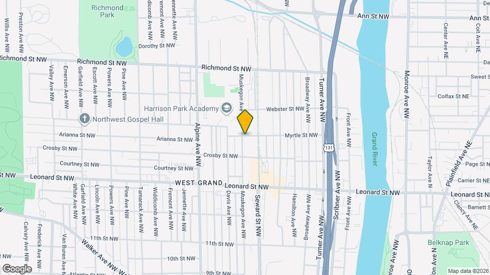 1338 Muskegon Ave NW Map and Location Details