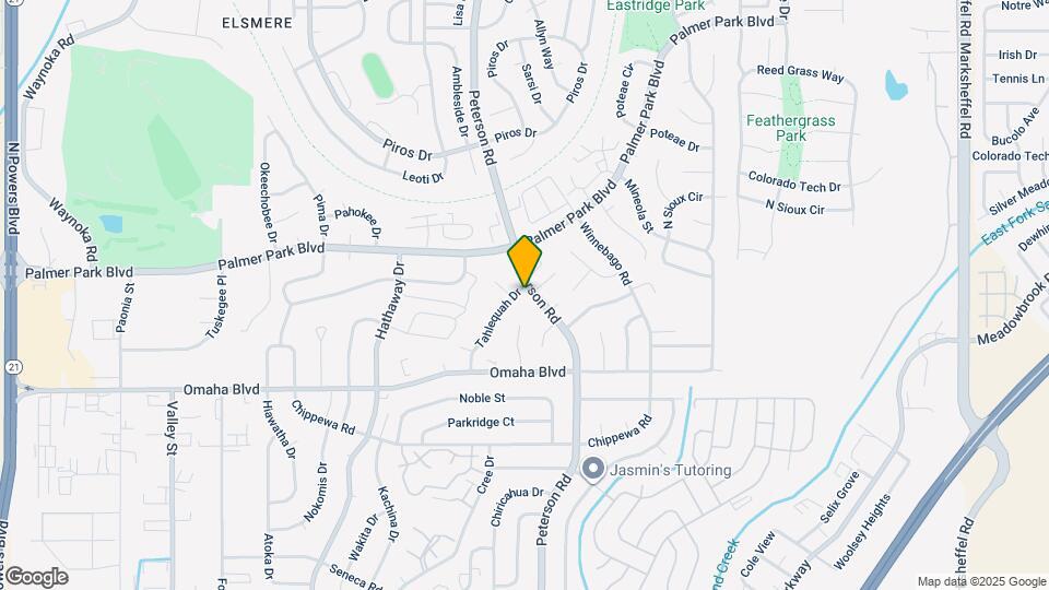 1675 Tahlequah Dr Map and Location Details