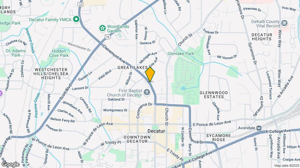 Clairmont Oaks Apartments Map and Location Details