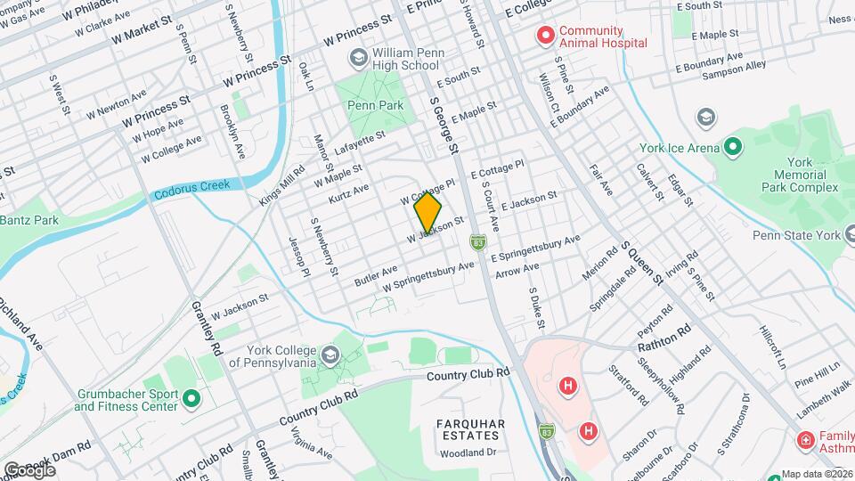 112 W Jackson St Map and Location Details