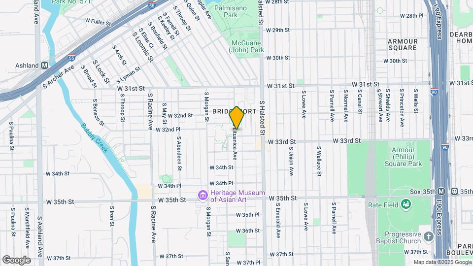 858 W 33rd St Map and Location Details