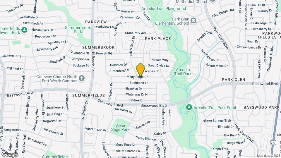 4708 Misty Ridge Dr Map and Location Details
