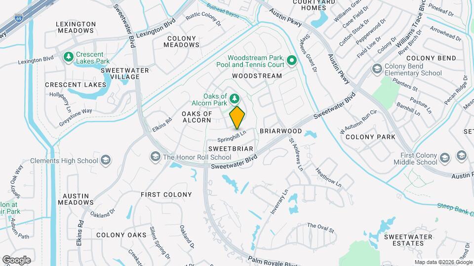 3622 Springhill Ln Map and Location Details