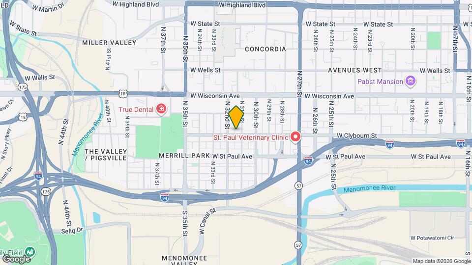 3114 W Clybourn St Map and Location Details