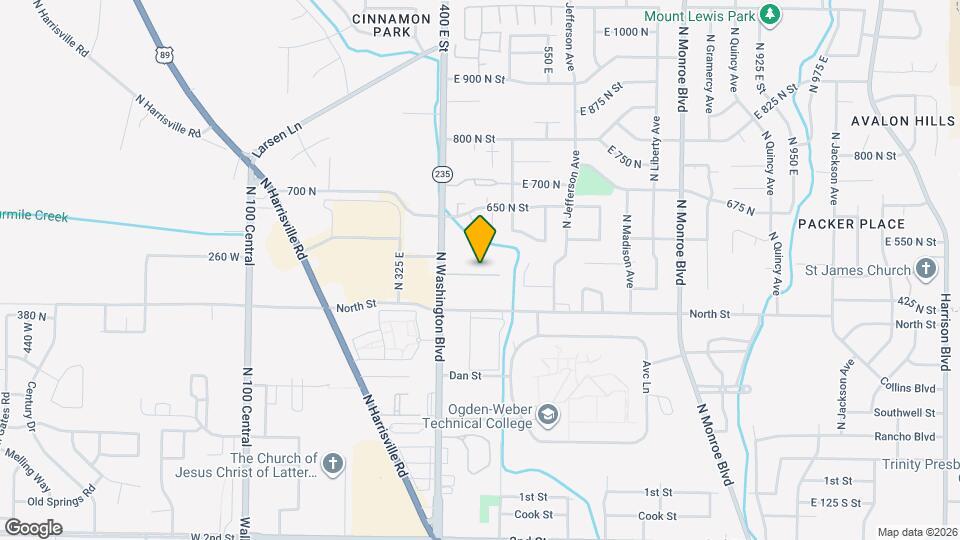 460 E 475 N Map and Location Details