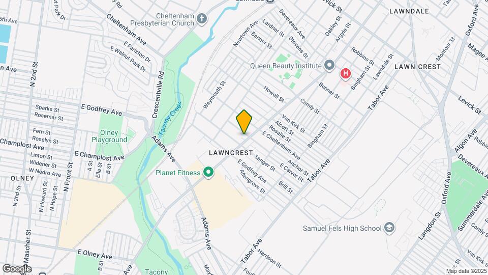 5734 Rising Sun Ave Map and Location Details