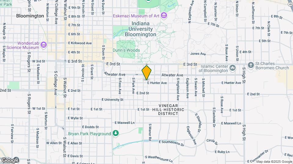 923 E Hunter Ave Map and Location Details