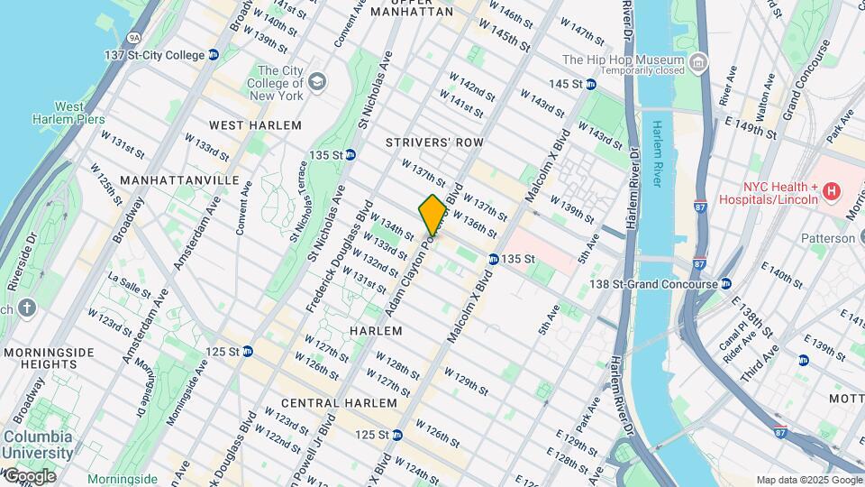 2285 Adam Clayton Powell Jr Blvd Map and Location Details