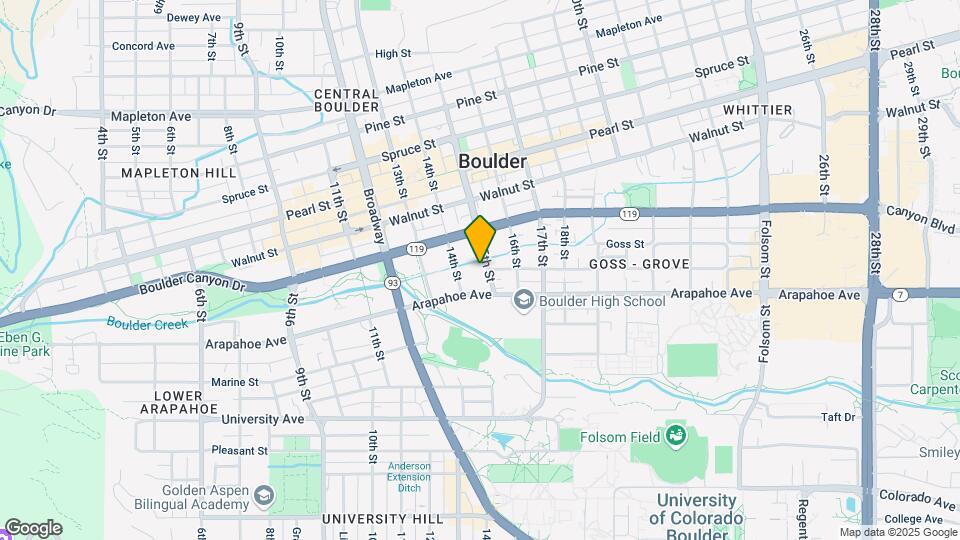 1725 15th St Map and Location Details